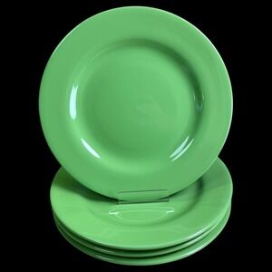 Waechterbach Dinner Plates Fun Factory Freestyle Kiwi Green Germany 11" Set Of 4
